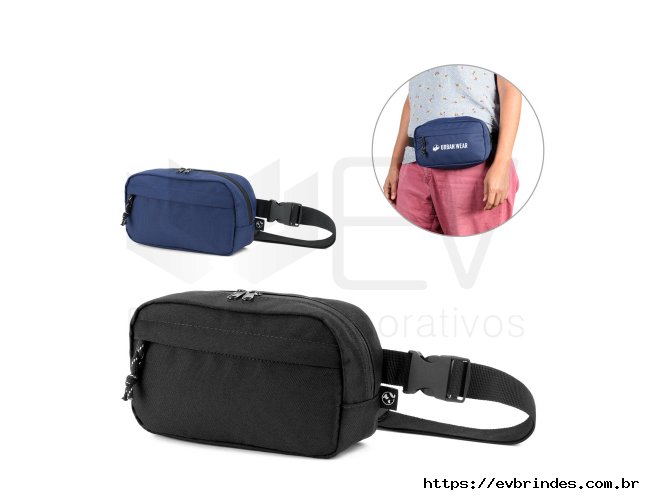 Pochete em 600D poli�ster reciclado e forra em 210D poli�ster reciclado