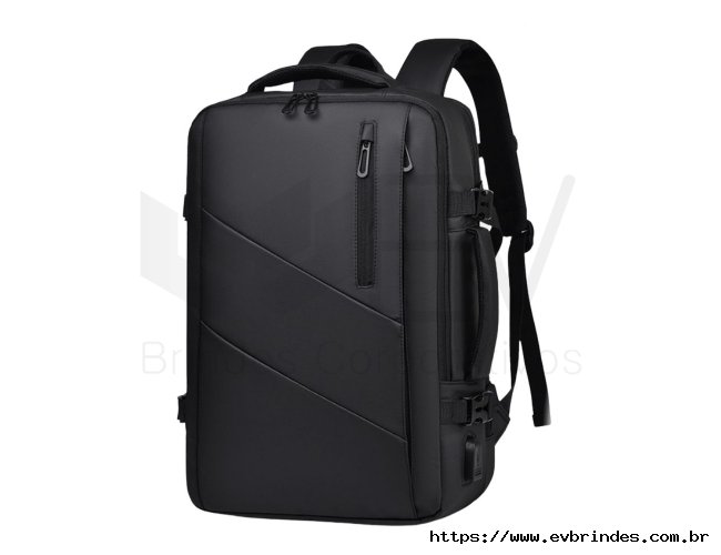 Mochila Viagem Premium Expansvel com USB  Design Antifurto e Grande Capacidade
